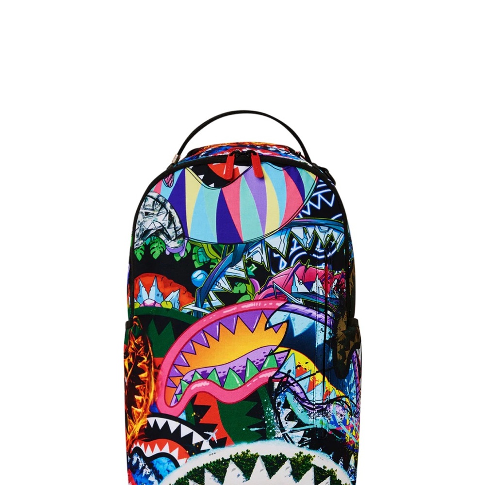 Sprayground Multicolor Graphic Backpack CANT STOP THE SHARK DLXSR BACKPACK - Picture 6 of 7